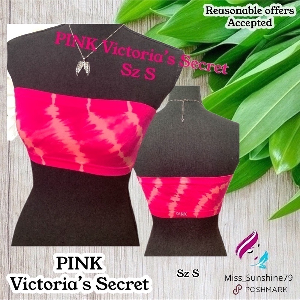 PINK Victoria’s Secret VS - Sz S - dyed bandeau like new stretch soft cool